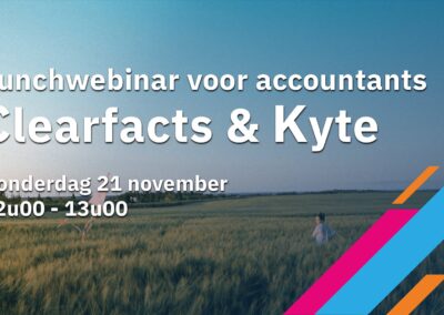 Ontdek Kyte tijdens ons lunchwebinar – Dé nieuwe tool voor snelle en eenvoudige e-facturatie in Clearfacts!